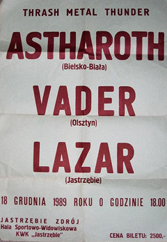 Astharoth concert advertisement